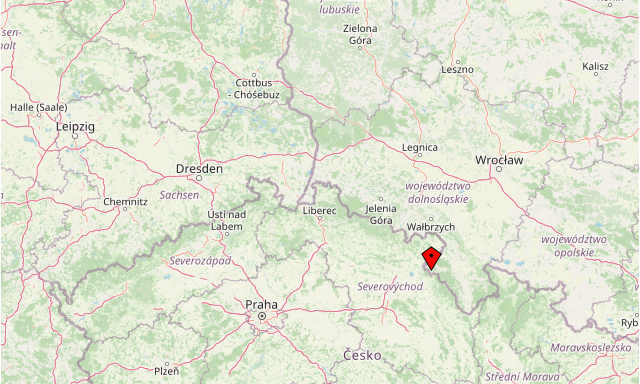 Die Lage von Lewin Klodzki auf einer Karte.