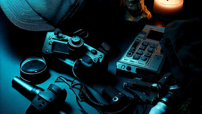 Ein Set aus Geisterjäger Ausrüstung