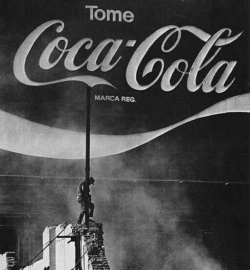 Coca Cola Reklame in Argentinien.
