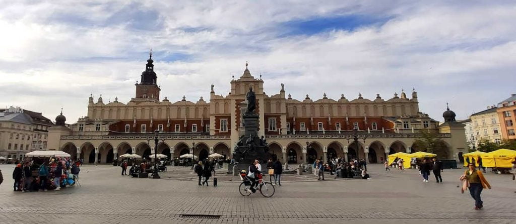 Tuchhallen in Krakau auf dem Marktplatz.