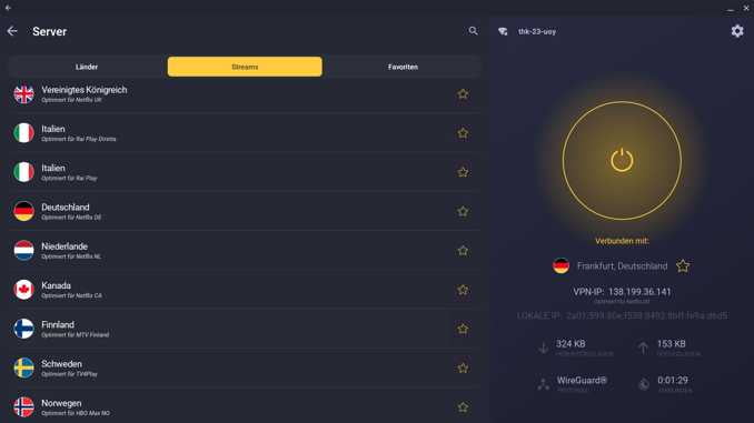 CyberGhost VPN auf Windows 10.