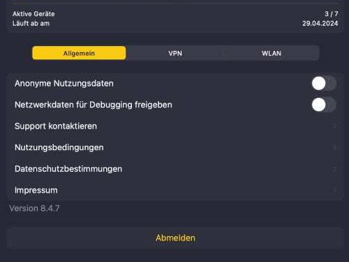 Cyberghost Einstellungen