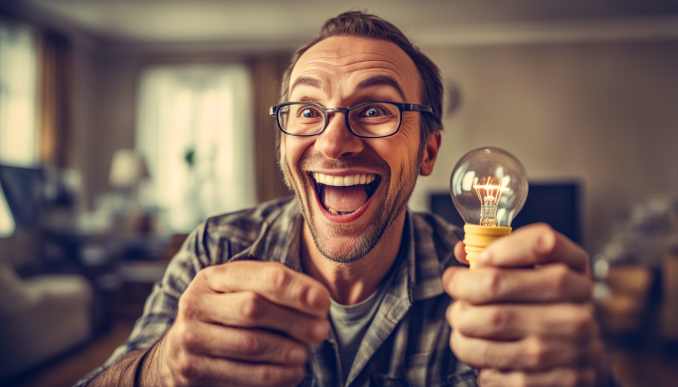 Elektriker macht Witze.