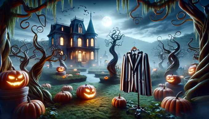 Ein Beetlejuice Anzug