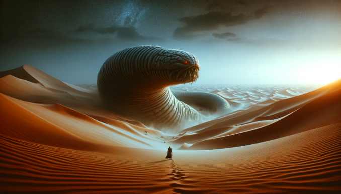 Sandworm in Dune.