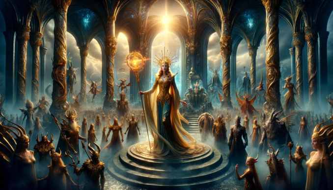 Die kindliche Kaiserin in der unendlichen Geschichte von Michael Ende.