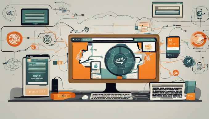 Ein VPN auf einem Desktop Computer.