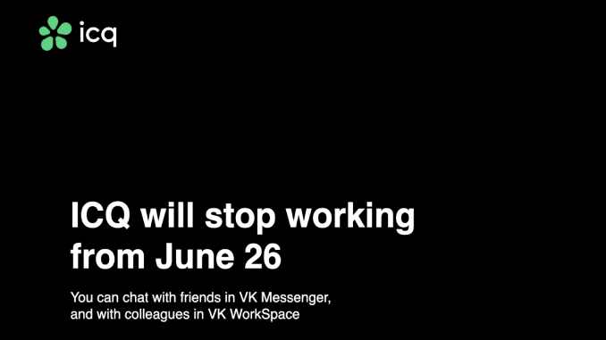 ICQ Webseite