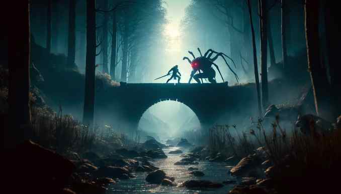 Witcher und Monster.