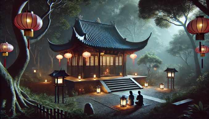 Geister Tempel in China.