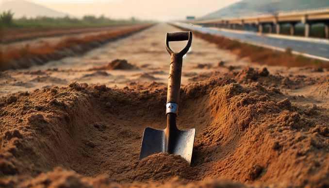 Archeologische Arbeiten Nahe Autobahn in Tschechien