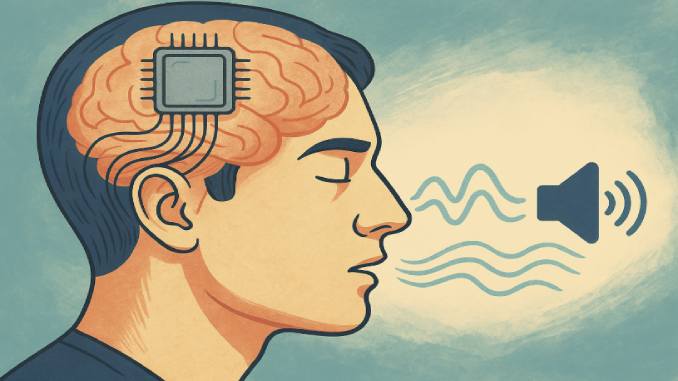 Gehirnchip wandelt innere Rede in Sprache um.