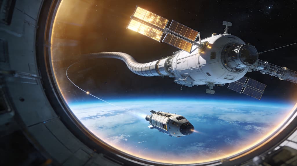 Raumstation Haven-1 in dem Erdorbit